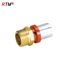 L 17 4 13 brass press fitting high quality male socket press fitting multilayer pipe press fitting